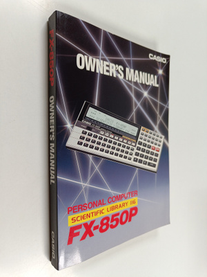 Personal computer FX-850P - Owner's manual
