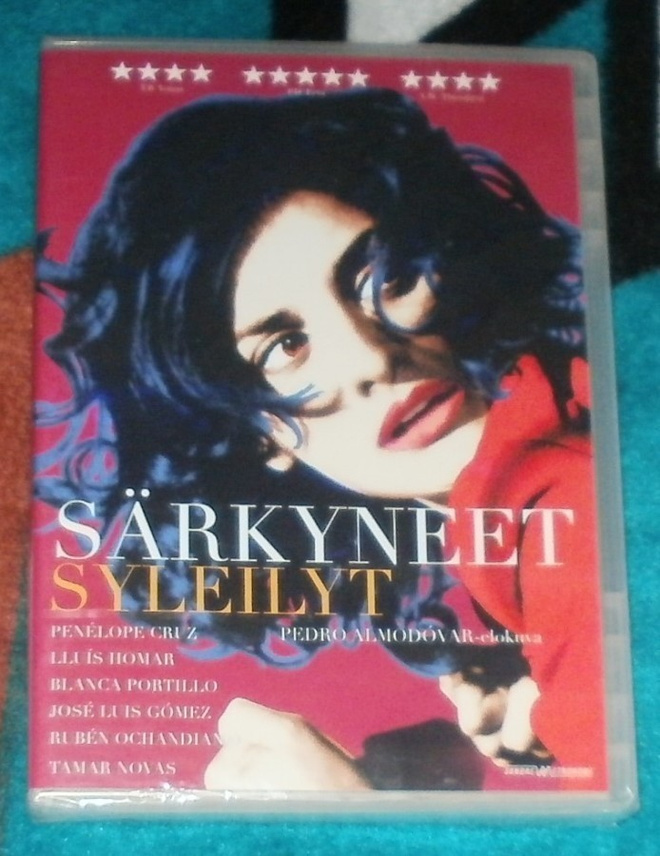 SÄRKYNEET SYLEILYT ~ Pedro Almodóvar  ~ DVD kelmussa*UUSI*