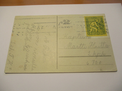 1943 Asevelisulkija 6700 kortilla Pori - 1943