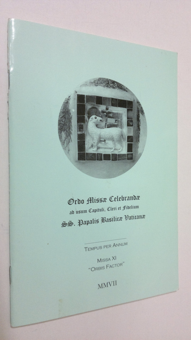 Ordo Missae Celebrandae Ad Usum Capituli, Cleri Et Fideli...