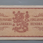 seteli 100mk 1957 sarja G, taittamaton, hyvä - pikkukuva 2