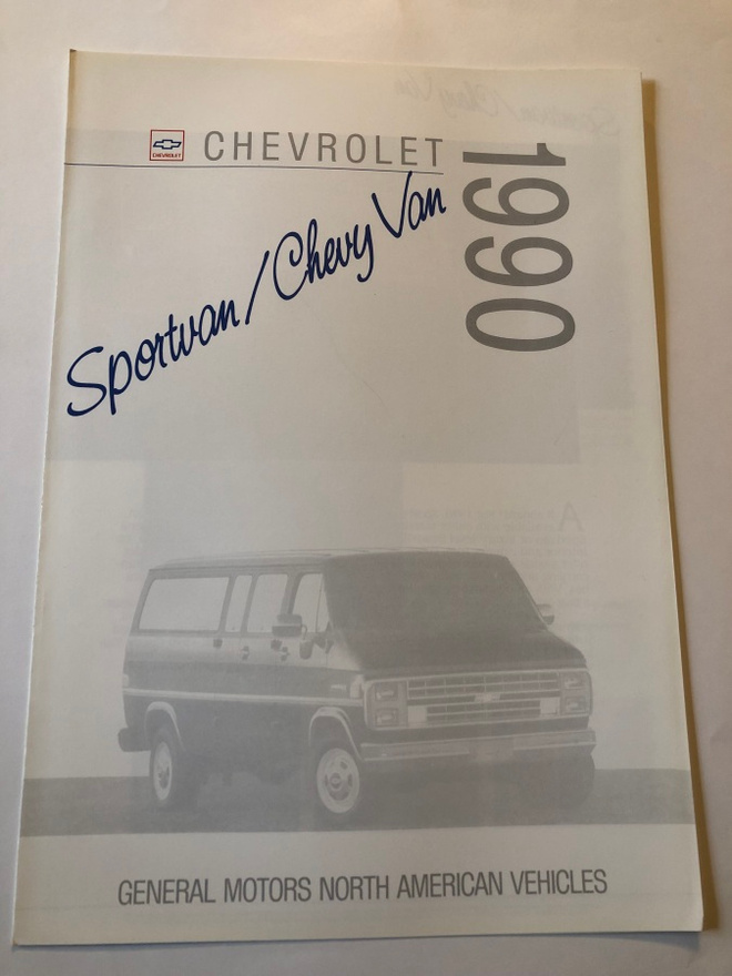 Myyntiesite - Chevrolet Sportvan/Chevy Van - 1990