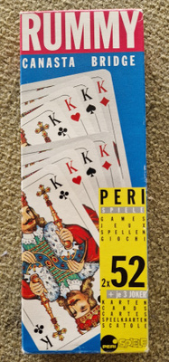 Korttipelipaketti Bridge,Rummy ja Canadta