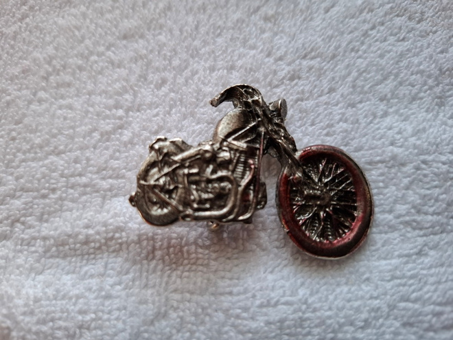 Moottoripyörä Rintamerkki vintage