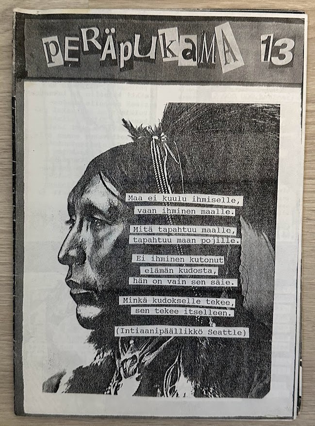 Peräpukama-zine #13 vuodelta 1995
