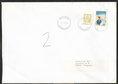 Postilähetys - Keilailu MM 1987 (LAPE 1012) Oravais 2.2.1994