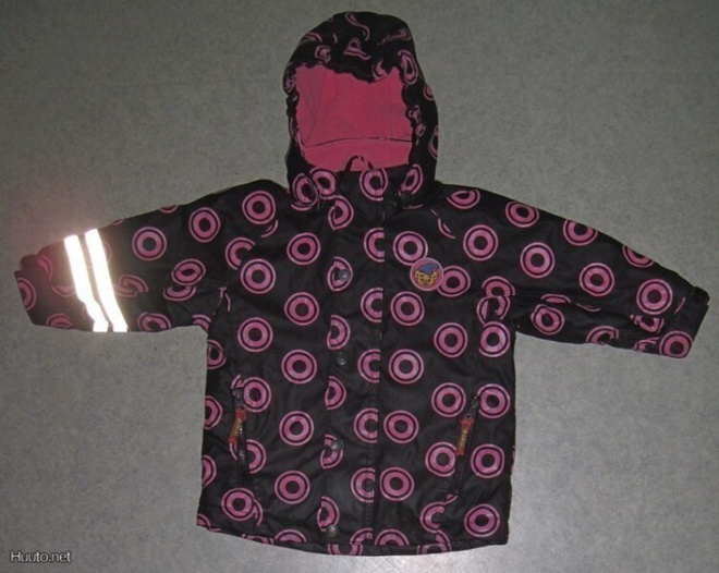 LINDEX BAMSE SADETAKKI FLEECEVUORILLA KOKO 86 HYVÄ HKI