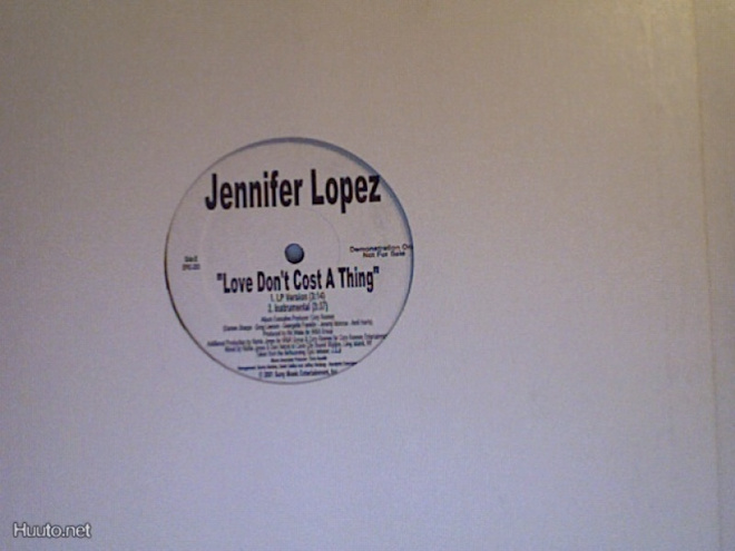 JENNIFER LOPEZ :: LOVE DON'T COST A THING : VINYYLI 12"PROMO