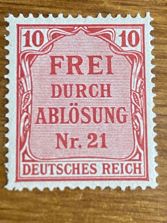 SAKSA REICH 1903-1905 VIRKEMIESMERKKI**