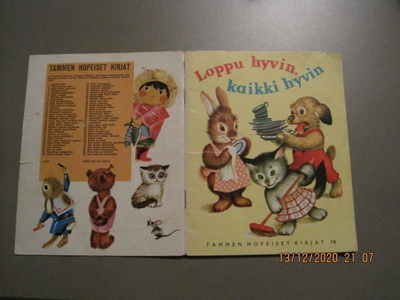 TAMMEN HOPEISET KIRJAT, LOPPU HYVIN KAIKKI HYVIN no 19