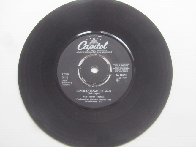 Bob Seger System:Ramblin´Gamblin´ Man 7" single  1969