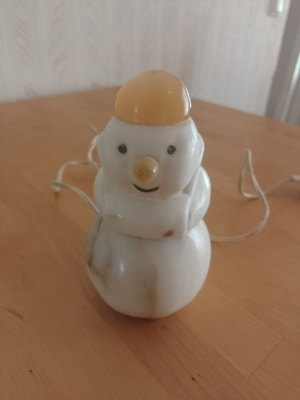 Vanha lumiukko lamppu