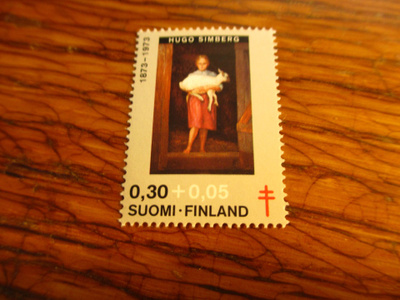 suomi pm tub 0,30+0,05 hugo simberg käyttämätön
