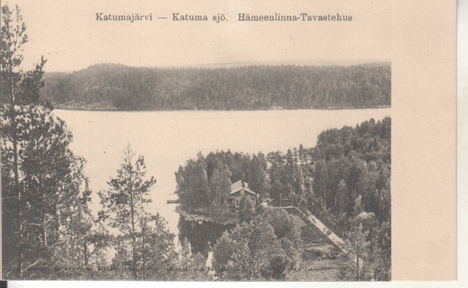 Hämeenlinna katumajärvi vanha kortti