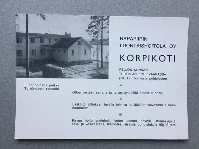 Paikkakuntakortti  Korpikoti Pello