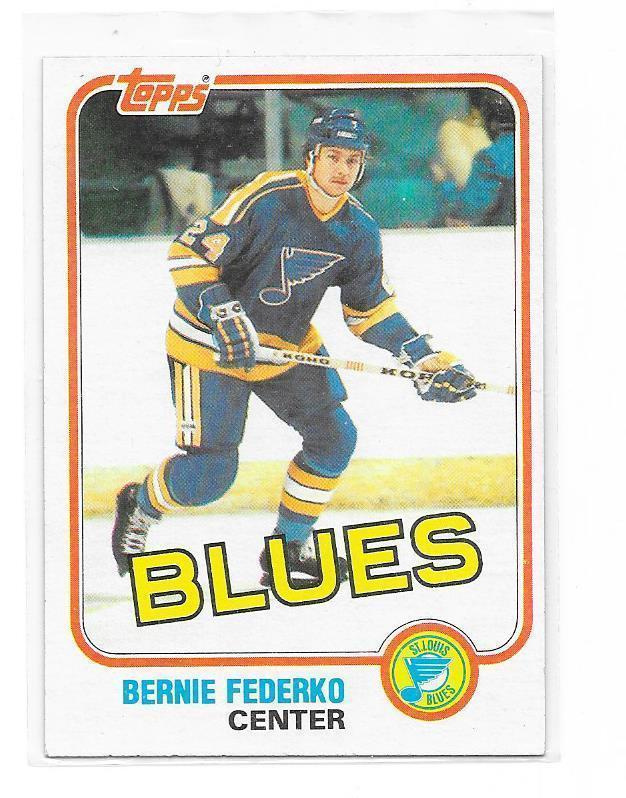 1981-82 Topps #12 Bernie Federko St Louis Blues