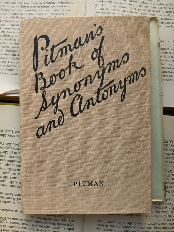 Pitman's Book of Synonyms and Antonyms (hardcover)