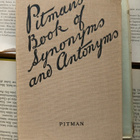 Pitman's Book of Synonyms and Antonyms (hardcover) - pikkukuva 1