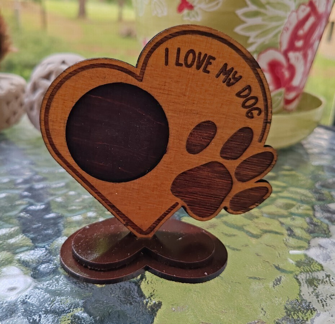 I Love My Dog Kuvakehys Käsintehty