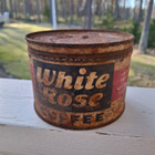 Vintage White Rose kahvipurkki - pikkukuva 2
