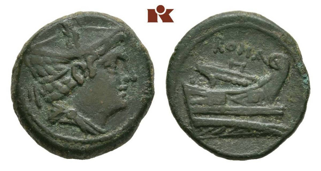 ANCIENT / ROME (I): REPUBLIC / Æ Semuncia 217-215 BC