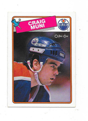 1988-89 OPC #234 Craig Muni , Edmonton Oilers