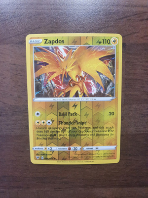 Pokemon Zapdos 48/185 Reverse Holo rare
