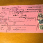 1916 Berghäll (Kallio) postiennakko Karkkilaan - pikkukuva 1