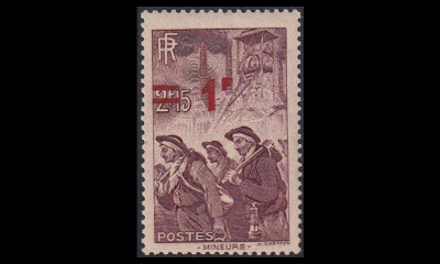 Ranska 489 ** Päällepainama 1/2.15 Fr (1940)