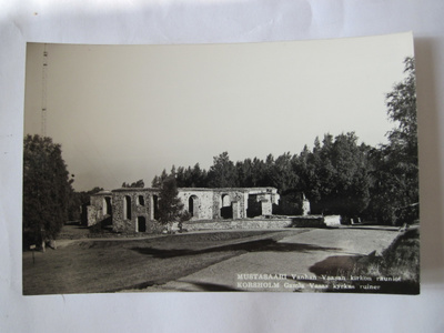 VANHA Postikortti Mustasaari 1950-luku Alkup.Mallikappale