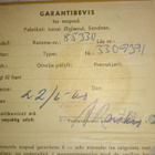 Jupiter Öglaend JÖS takuukortti vihkonen 1960 Garantikort - pikkukuva 2