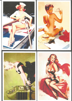PIN UP kortteja 4 kpl
