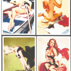 PIN UP kortteja 4 kpl - pikkukuva 1