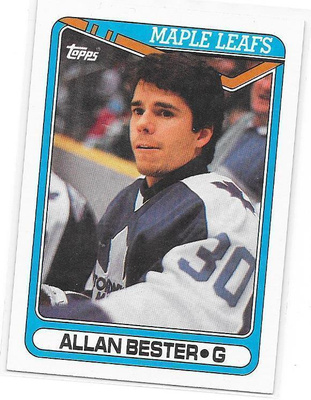 1990-91 Topps #32 Allan Bester Toronto Maple Leafs MV