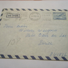 1962 Hki Poliisin päivän viest lentopostikuori Sveitsiin - pikkukuva 1