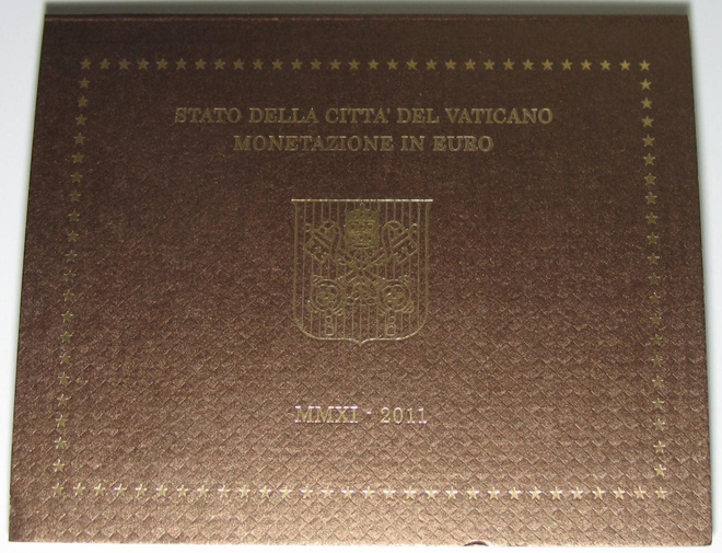 2011 VATIKAANI 1c - 2 euro kansiossa BU laatu