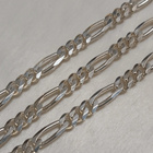 Kotimainen Hopea Figaro Chain kaulakoru 925 - pikkukuva 1