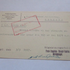 1917 Hangö vexel keksitehtaan liikekortti - pikkukuva 2