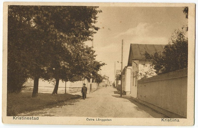 Kristiinankaupunki Östra Långgatan, kulkenut 1922