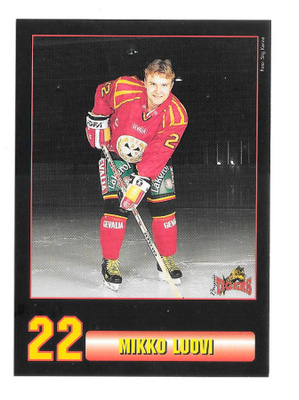 1996-97 Brynäs IF Postikortti Mikko Luovi