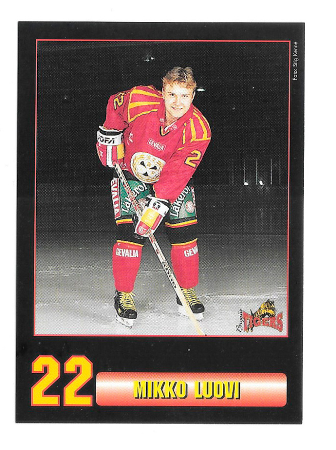 1996-97 Brynäs IF Postikortti Mikko Luovi
