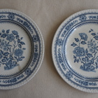 2 kpl DORSET Wood & Sons sinivalkoiset lautaset - pikkukuva 1