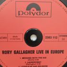 Rory Gallagher : Live! In Europe. - pikkukuva 3
