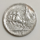 Italia 2 Lire 1917, Vittorio Emanuele III, Hopeakolikko - pikkukuva 1