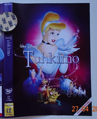 dvd, Tuhkimo (Cinderella, Walt Disney, 1950) [anime]