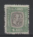 (SA0542) ICELAND 1907 Kings Christian IX and Frederick VIII