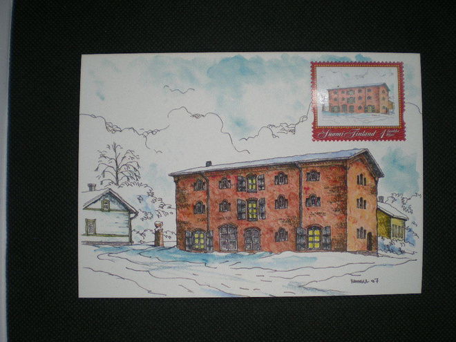 Omakuvamerkin maksimikortti - Lounais-hämeen museo