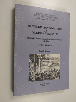Jukka Sarjala : Musiikkimaun normitus ja yleinen mielipid...