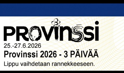 Provinssi 3pv VIP lippu