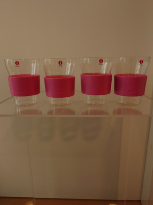 Iittala HotCool vaaleanpunainen 34 cl 4 kpl - iskemättömät